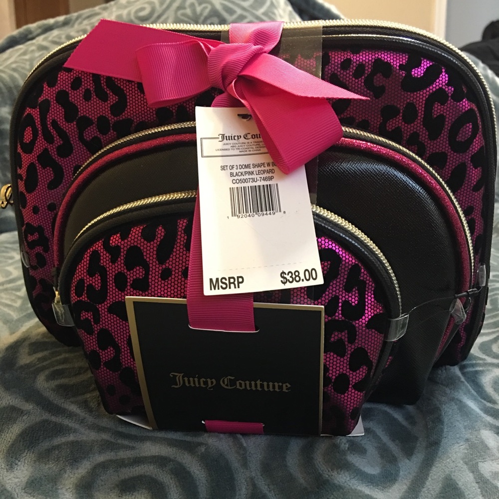 FINAL DROP🌺 SET OF 3 JUICY COUTURE COSMETIC BAGS